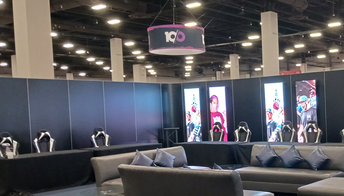 Engaging LED Posters Exhibit Booth